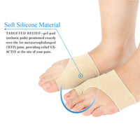 1 x RAW Customer Returns Sonew Bunion Corrector Silicone Bunion Pads Foot Guard Relief Kit Treat Pain for Hallux Valgus Protective Sleeves S  - RRP €9.62