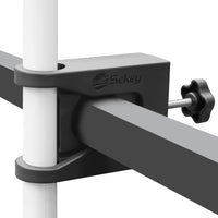 1 x RAW Customer Returns Sekey parasol holder balcony railing, parasol balcony holder, umbrella holder for up to 40mm umbrella poles up to 20-45mm round and square balcony railings - RRP €20.16