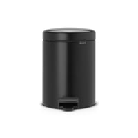 1 x RAW Customer Returns Brabantia NewIcon 5 Liter Pedal Bin - Matte Black - RRP €43.76