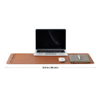 1 x RAW Customer Returns Cork Desk Pad - Double-Sided Desk Pad for Office and Home - As a Large Mouse Pad and Desk Mats on Desks Brown 80cmx40cm  - RRP €17.14