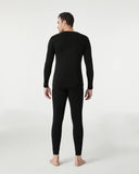 1 x RAW Customer Returns LAPASA Men s 100 Merino Wool Thermal Underwear Set, Premium Merino Wool Undershirt Underpants, Warm Thermal Functional Underwear M31, Warm, Large, Black  - RRP €70.58