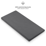 1 x RAW Customer Returns Laleni Set of 3 Crib Fitted Sheet 60x120-70x140 cm Oeko-Tex Certified, 100 Cotton, Breathable Jersey Baby Fitted Sheet, 130 g m , Anthracite - RRP €20.16