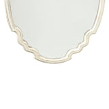 1 x RAW Customer Returns Sintosin Farmhouse Mirror Decorative Wall Mirror Oval 43 x 60 cm, Vintage Mirror Large with Wooden Frame for Living Room, Bedroom, Bathroom, Hallway - RRP €50.41