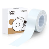 1 x RAW Customer Returns MakeID Thermal Adhesive Labels, Waterproof DIY Customized Printer Sticker Paper, Compatible L1 Q1 E1 Label Maker, for School Home, 16mm 4m Roll wathet - RRP €9.99