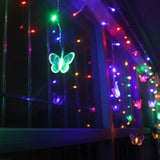 1 x RAW Customer Returns Linghuang 4.5M 120 LEDs USB Fairy Lights 8 Modes Butterfly Twinkle Lights Curtain Lights with Remote Control for Bedroom Patio Party Wedding Holiday Christmas Decoration Multi-Colored  - RRP €21.38