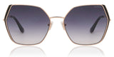 1 x RAW Customer Returns GUESS Women s GU7843 Sunglasses, Shiny Rose Gold - RRP €69.88