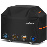 1 x RAW Customer Returns Tavaler Grill Cover Weatherproof-145x60x120 cm, Grill Cover 600D Oxford Fabric Grill Cover Gas Grill Cover Weatherproof, UV-Resistant and Tear-Resistant Grill Cover for Weber Enders Series - RRP €30.23