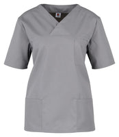 1 x RAW Customer Returns beb Kasack Basic Unisex Medical Slip-On Shirt, Medium Grey, XXL - RRP €22.99