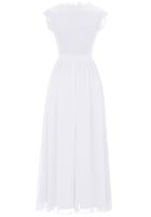 1 x RAW Customer Returns Dressystar women s lace dress evening dress long elegant for wedding party dress cocktail dress confirmation dresses white S - RRP €59.99