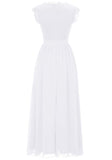 1 x RAW Customer Returns Dressystar women s lace dress evening dress long elegant for wedding party dress cocktail dress confirmation dresses white S - RRP €59.99