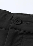 1 x RAW Customer Returns Elegancity Men s Golf Trousers Short Summer Chino Shorts Fit Casual Trousers Men s Cargo Trousers with Belt Black L - RRP €29.99