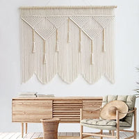 3 x Brand New  Macrame Wall Hanging Large Boho Chic Woven Tapestry with Wooden Beads Handmade Bohemian Wall Decoration - RRP €111.9