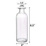 1 x RAW Customer Returns Peohud Set of 12 glass vases, 16 cm high bud vase flower vases, clear small flower vases, decorative glass bottles flower vases for home decor, wedding reception, party - RRP €23.18