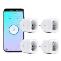 1 x RAW Customer Returns Smart Socket 4-pack with remote control and voice control, works with Alexa, Google Home, only at 2.4 GHz, 16 A - RRP €37.91