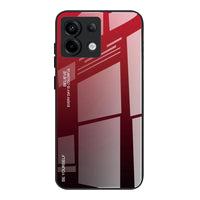 1 x RAW Customer Returns Dedux Cover Case for Xiaomi Redmi Note 13 PRO 5G, Gradient Color Tempered Glass Case Protective TPU Case Cover Red Black  - RRP €11.09