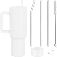 11 x Brand New KUPITM6 40oz thermal mug with straw and handle, 1182ml double-walled stainless steel vacuum coffee mug to go, leak-proof drinking cup with lid, insulated cup car cup for cold hot drinks - RRP €173.47