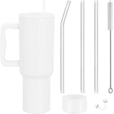 11 x Brand New KUPITM6 40oz thermal mug with straw and handle, 1182ml double-walled stainless steel vacuum coffee mug to go, leak-proof drinking cup with lid, insulated cup car cup for cold hot drinks - RRP €173.47