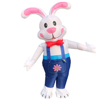 1 x RAW Customer Returns JASHKE Easter Bunny Costume Adult Inflatable Rabbit Costume Men Women Rabbit Costume Inflatable for Adults - RRP €49.99