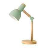 1 x RAW Customer Returns sky table lamp, adjustable wooden table lamp, children s desk lamp for bedroom, living room, E27 socket reading next to lamp green  - RRP €30.24