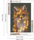 1 x RAW Customer Returns ZKSMNB Diamond Painting, 5D Diamond Painting Kit Fox, Full DIY Crystal Rhinestone Embroidery, Diamond Painting Pictures Adults Crafts for Home Wall Decoration 40 50  - RRP €20.4