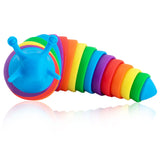 1 x RAW Customer Returns Zolunu Fidget Slug Toy, Articulated Stretch Stress Relief - Sensory Flexible Slug Fidget Toy, Fun Relaxation Gifts for Children and Adults - RRP €10.27