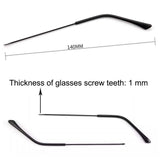 1 x RAW Customer Returns 1 pair of metal temple legs replacement temples for glasses temples, golden - RRP €18.43