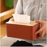 10 x Brand New Tissue holder, rectangular tissue holder, wooden tissue holder, tissue holder red  - RRP €159.9