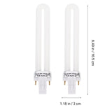 1 x RAW Customer Returns VOSAREA 4pcs Nail Dryer Lamps Replacement Bulbs 9W 365nm UV Lamp for Nail Art Gel Drying Light Manicure Tool for DIY Lamp Light - RRP €23.0