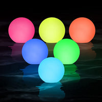 1 x Brand New 6pcs Floating Pool Light, LED Spa Light, IP68 Waterproof RGB 16 Color Changing Bathtub Night Light, Illuminated Ball Light for Kids Gift, Hot Tub - RRP €26.21