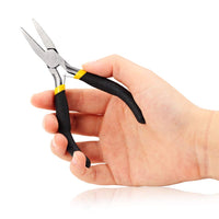 1 x RAW Customer Returns SPEEDWOX Duckbill Flat Tip Pliers for Jewelry Making Long Reach 5 Mini Precision Smooth Jaws Non-Slip Damping Grips Small Pliers Jewelry Repair - RRP €8.17