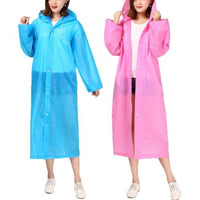 4 x Brand New SSyang Pack of 2 transparent raincoats, rain poncho with hood, rain poncho for men and women, waterproof raincoat, reusable, for hiking, cycling, camping and travel - RRP €110.4