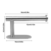 1 x RAW Customer Returns Toilet paper holder without drilling, toilet toilet paper drilling paper holder self-adhesive toilet paper holder stainless steel drilling paper holder toilet paper holder - RRP €9.0