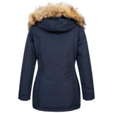 1 x RAW Customer Returns Elara Women s Winter Parka Coat Faux Fur Chunkyrayan 20401 Dark Blue 42 XL  - RRP €90.44