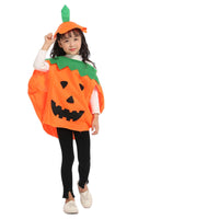 1 x Brand New Teogneot Pumpkin Costume, Pumpkin Cape with Hat, 2 Pieces Pumpkin Costume, Halloween Dress Up Party - RRP €13.16