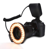 1 x RAW Customer Returns Tosuny Portable LED Camera Ring Flash with 7 Brightness Modes, Left Right Flash Fill Light with LCD Display, Camera Accessory, Suitable for Photography Lovers - RRP €40.73