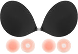 1 x Brand New Memoryee Women s Adhesive Bra, Push Up Strapless Backless Self-Adhesive Silicone Bra with 4 Reusable Silicone Invisible Breast Nipple Pads for AG Cup Large Breasts 2 Black C - RRP €27.6