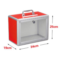 1 x RAW Customer Returns Ballot box for acrylic donations with lock Box 2  - RRP €42.99