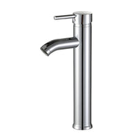 1 x RAW Customer Returns SOLVEX bathroom tap, stainless steel basin mixer high spout , single lever basin mixer for countertop sinks and wash bowls, hot and cold adjustable, chrome, DE-SP-10013 - RRP €29.75