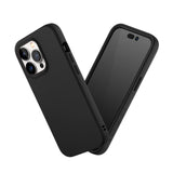 1 x RAW Customer Returns RhinoShield Case compatible with iPhone 14 Pro SolidSuit - Shock-absorbing slim protective case with premium finish - 3.5 meter drop protection - Classic Black - RRP €29.99