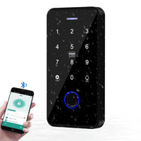 1 x RAW Customer Returns Biometric Fingerprint Access Control Keypad Tuya App Smart NFC Door Opener Waterproof 13.56MHz RFID Keypad with Wiegand 26 Bits Output Input - RRP €47.18