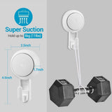 1 x RAW Customer Returns Luxear 6 Pack Suction Cup Hooks Without Drilling, Suction Hooks Extra Strong, Max 5KG, Suction Cups for Window Shower Bathroom Kitchen, Reusable Towel Hook Multi-Purpose Hook Vacuum Wall Hook for Hanging, White - RRP €18.99