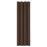 1 x RAW Customer Returns Deconovo Living Room Curtains, Blackout with Thermal Insulation, with Eyelets, 140x240 cm W x H , Chocolate, 1 Piece - RRP €27.95