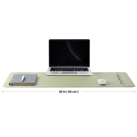 1 x RAW Customer Returns Cork Desk Pad - Double-Sided Desk Pad for Office and Home - As a Large Mouse Pad and Desk Mats on Desks Light Green 90cmx43cm  - RRP €21.82