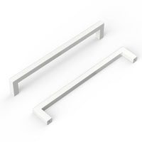 1 x RAW Customer Returns goldenwarm 15 pieces kitchen cabinet handles cupboard handles white furniture handles stainless steel drawer handles hole spacing 160 mm kitchen handles - RRP €39.99