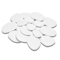 1 x RAW Customer Returns Kalapanta - Decorative Stones in Recycled Plastic for Vases, Painting, Aquariums, Home and Garden Size L 5-8 cm, approximately 45 pieces, White  - RRP €26.9