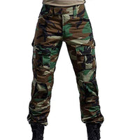 1 x RAW Customer Returns HANSTRONG GEAR H World EU Military Army Tactical Airsoft Paintball Shooting Pants Combat Men Trousers with Knee Pads Forest, S  - RRP €40.98