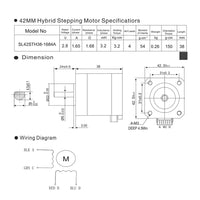 1 x RAW Customer Returns SIMAX3D Nema 17 stepper motor set 5 pieces 42 x 38 mm 1.5 A 2 phase 4 wires 1.8 degree with 39.3 inch cable for Creality CR-10 10S Ender 3 3D printer CNC extruder and Y axis - RRP €41.77