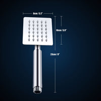 1 x RAW Customer Returns High Pressure Hand Shower - Voolan 3 Round Hand Shower - A shower head that can provide a powerful shower even at low water pressure - Stainless Steel Hand Shower - RRP €16.32