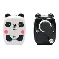 1 x RAW Customer Returns Pencil Sharpener Cute Metal Desk Sharpener Sharpener with Handle Cartoon Animal Pencil Sharpener for Kids Students Office School Panda, 1 Pack  - RRP €13.89