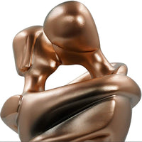 1 x RAW Customer Returns YGMXZL Resin Couple Kiss Desktop Ornament, Couple Hug Statue Decoration, Creative Lovers Romance Sculpture, Kiss Lover Statue for Bookshelf Table Decoration - RRP €29.23